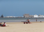 We went to Essaouira for a day trip to escape the heat.